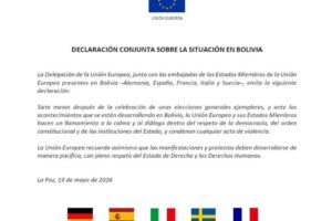 El comunicado difundido por la UE
