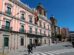 Integrantes de la Policía Militar custodia el Palacio de Gobierno boliviano, en La Paz