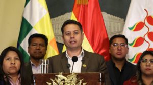 El Vicepresidente del Estado Plurinacional de Bolivia, Edmand Lara Montaño,