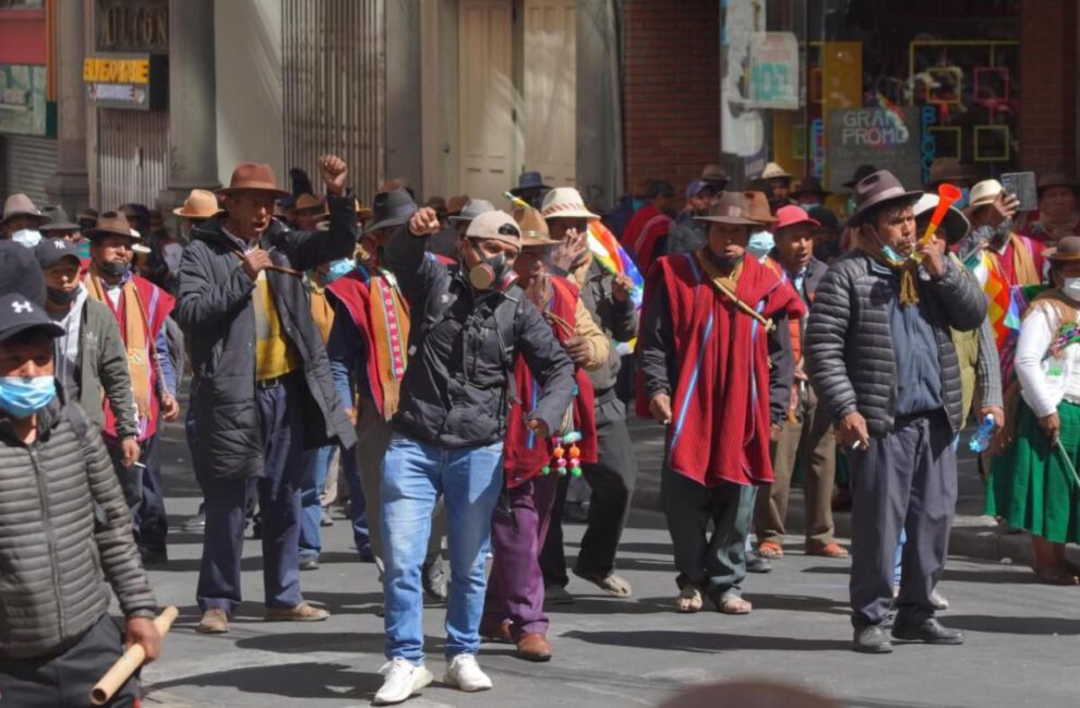 protestas en Bolivia