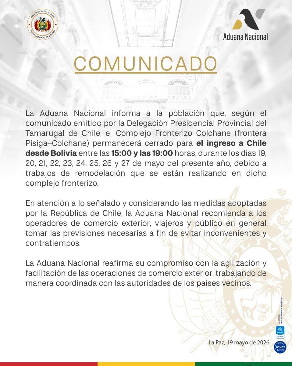 Comunicado Aduna Nacional