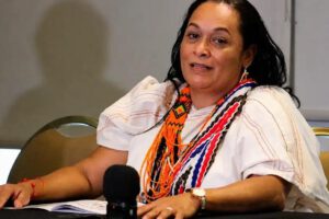 La Embajadora de Colombia en Bolivia, Elisabeth García