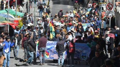 Una movilización en La Paz este miércoles