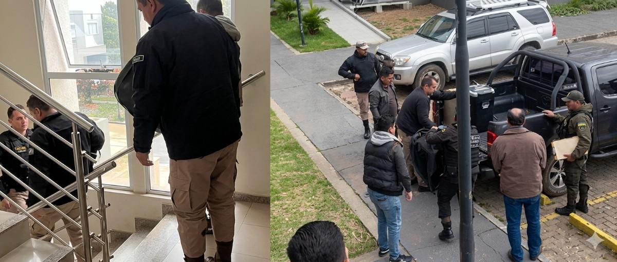 Autoridades retiran del edificio municipal los elementos confiscados