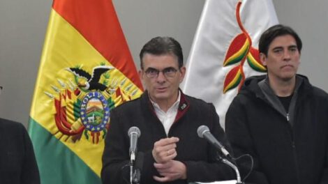 El presidente Rodrigo Paz en la conferencia de prensa el día de ayer miércoles
