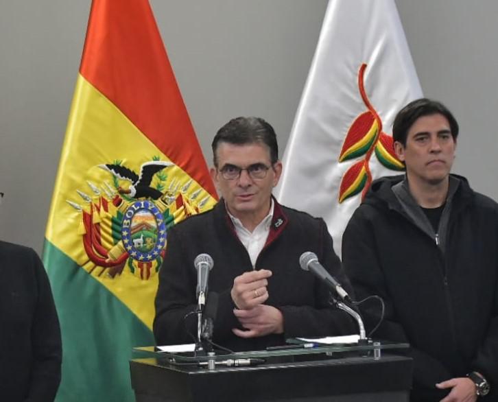 El presidente Rodrigo Paz en la conferencia de prensa el día de ayer miércoles