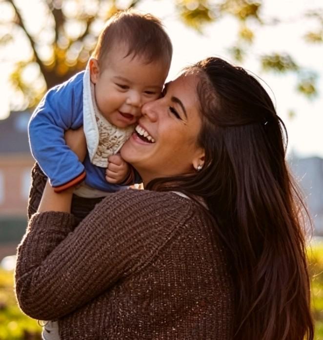 Una mujer y su hijo