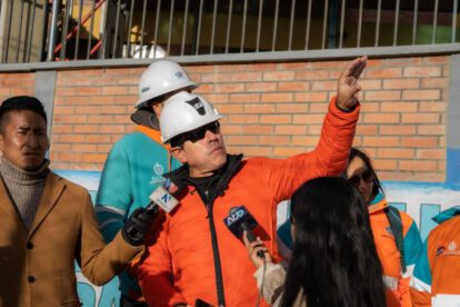 Inspeccionan los trabajos de emergencia desplegados en Cotahuma
