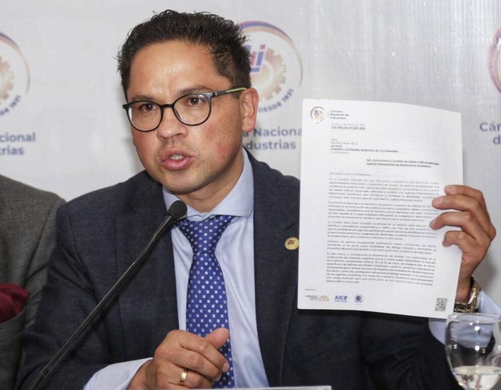 Presidente de la Cámara Nacional de Industrias, Gonzalo Morales Versalovic