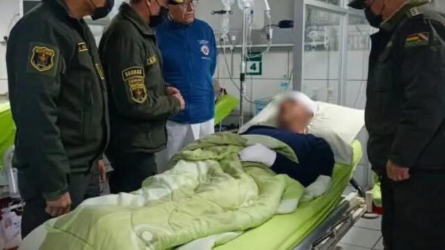 sargento de la Policía Boliviana permanece internado en un centro de salud