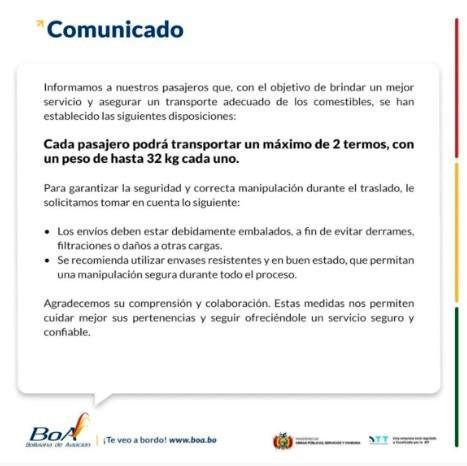 Comunicado Oficial de BoA