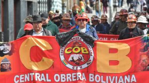 Una marcha de la COB este viernes en La Paz