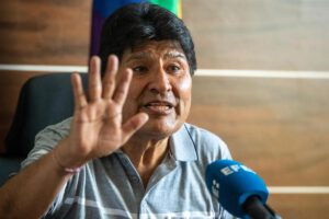 El expresidente de Bolivia Evo Morales