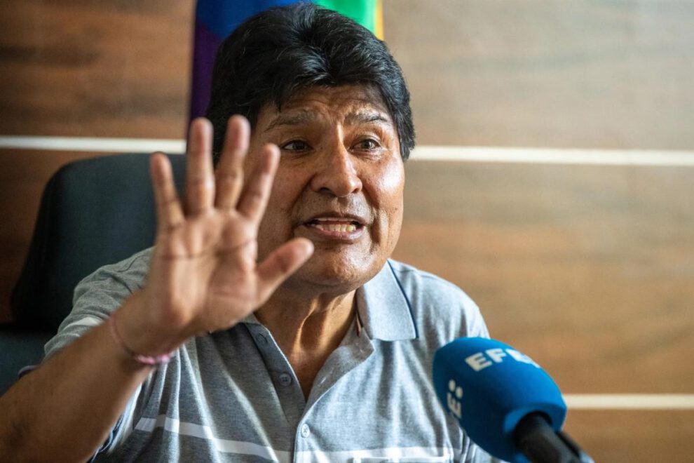 El expresidente de Bolivia Evo Morales