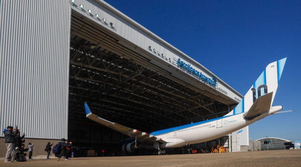 La selección argentina utilizará un avión con diseño único, Mundial de Fútbol 2026, La aeronave fue presentada