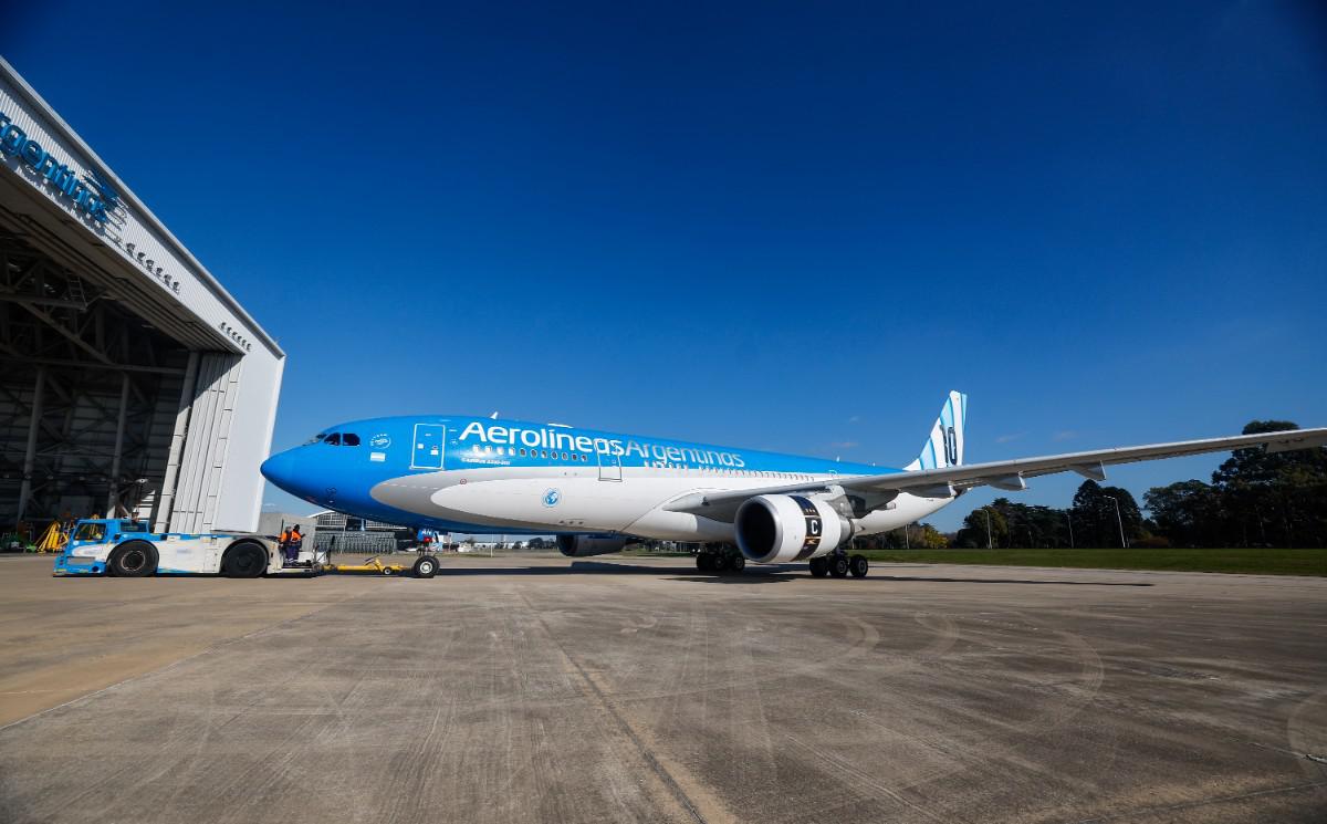La selección argentina utilizará un avión con diseño único, Mundial de Fútbol 2026, La aeronave fue presentada