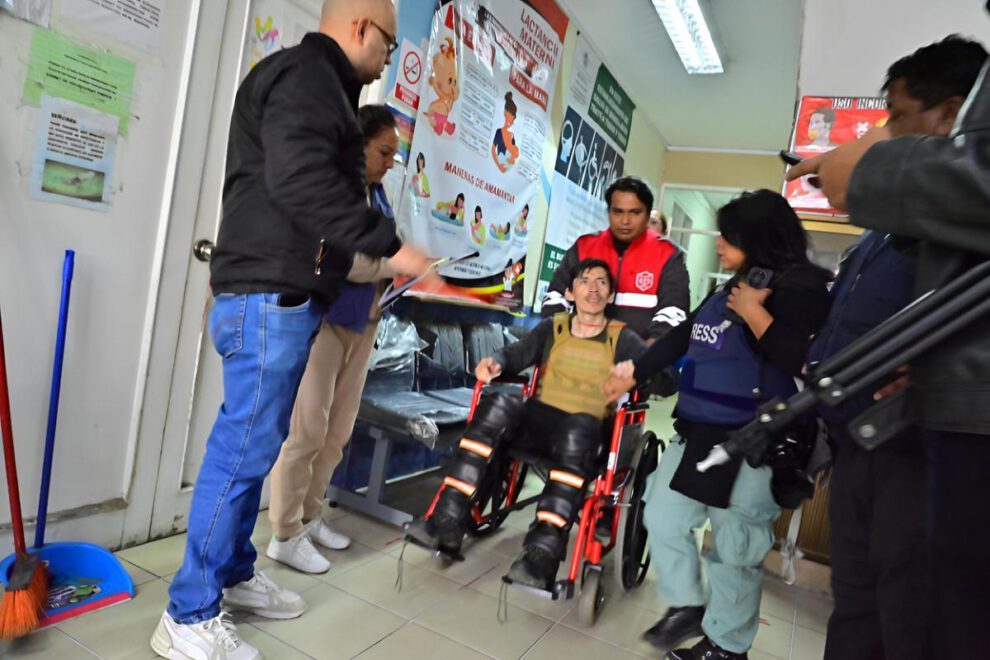 periodista corresponsal herido