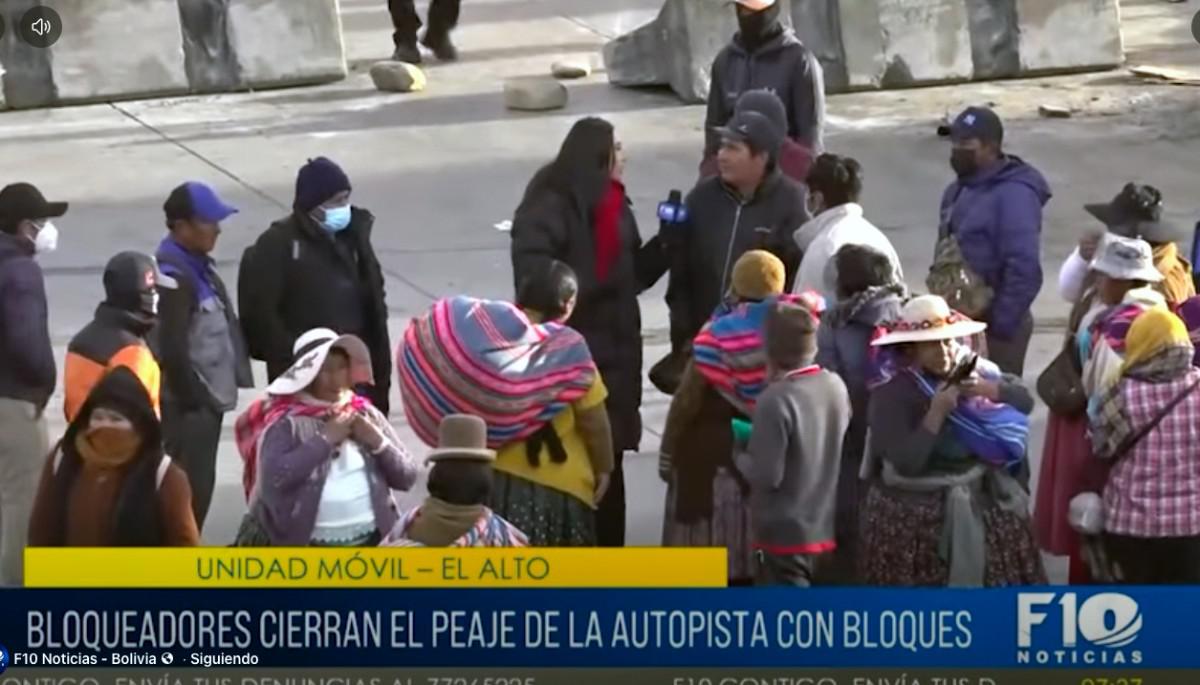 manifestantes en la calle