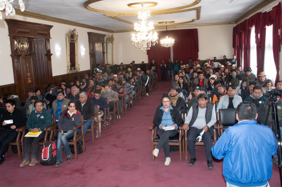 taller de presentación de proyectos de la gobernacion
