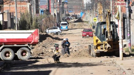 construccion de alcantarillado Oruro