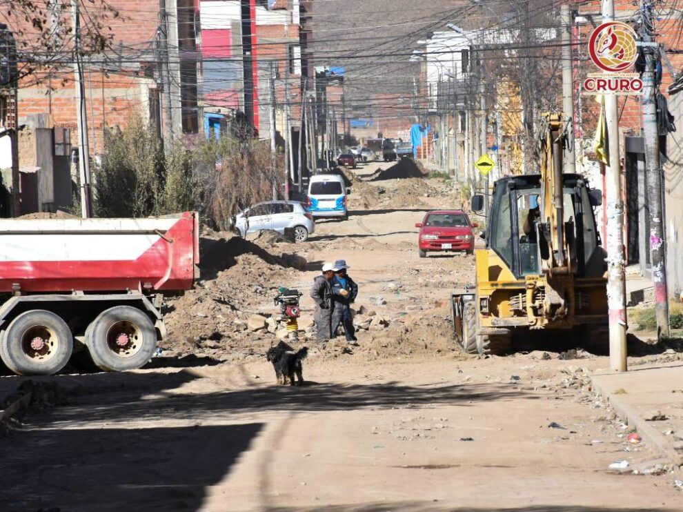 construccion de alcantarillado Oruro