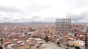 Vista panorámica de la ciudad de Oruro en el sector del estadio