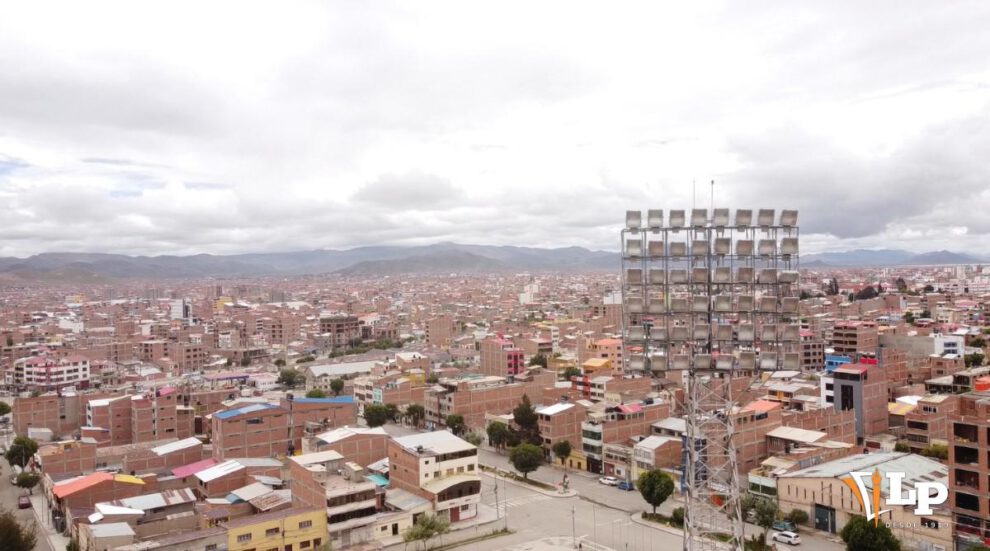 Vista panorámica de la ciudad de Oruro en el sector del estadio