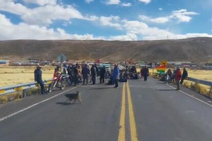 bloqueo en turco Oruro