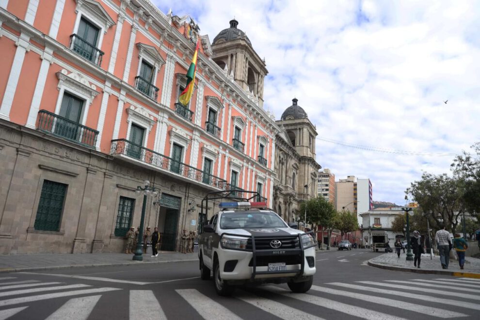 Custodiando el Palacio de Gobierno