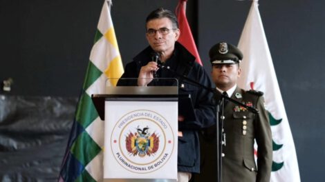 El Presidente Rodrigo Paz interviene durante la inauguración del Consejo Económico y Social