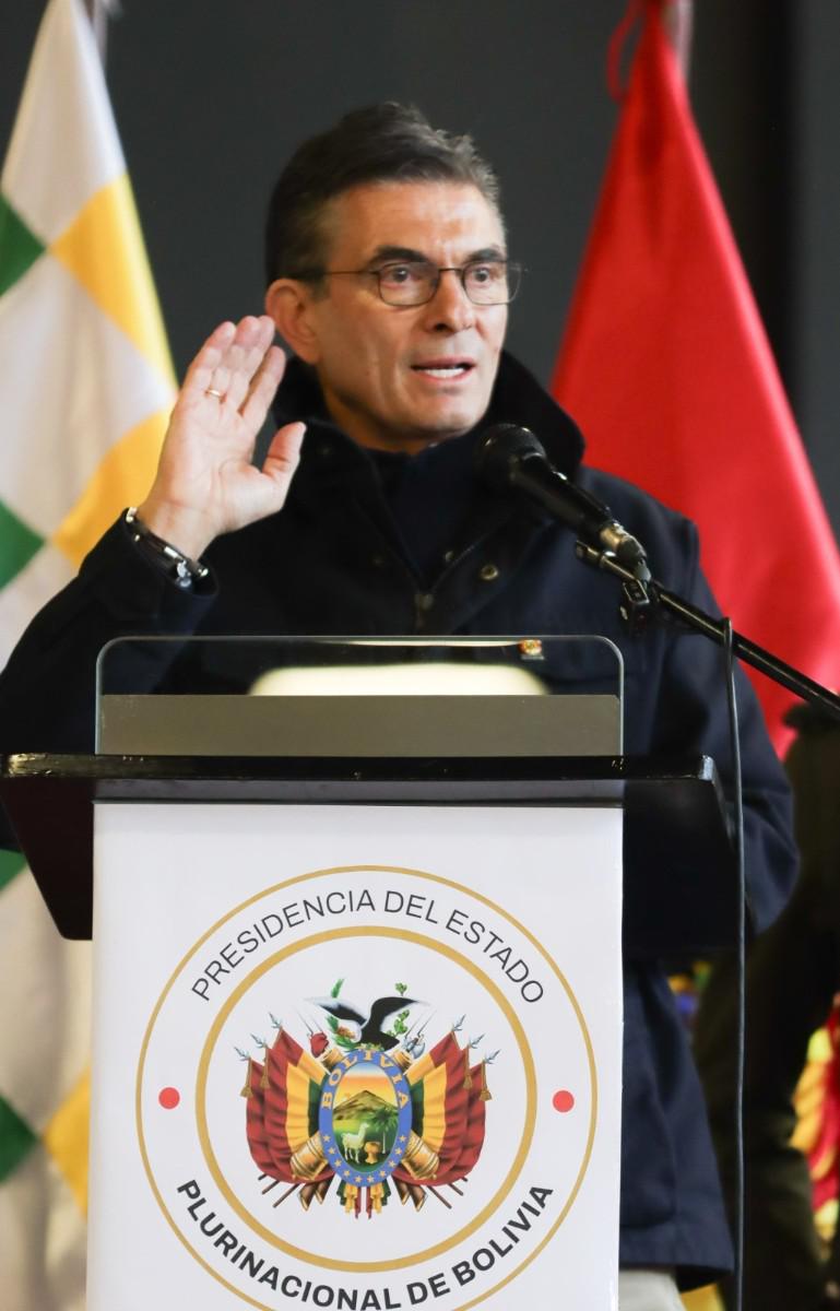 El Presidente del Estado, Rodrigo Paz, en su discurso de cierre del Consejo Económico Social