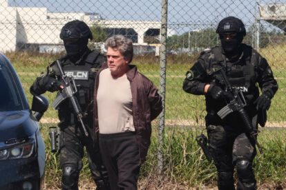 Gerson Palermo (c), considerado uno de los narcotraficantes más buscados en Brasil