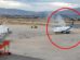 La aeronave de BoA tras aterrizar de emergencia