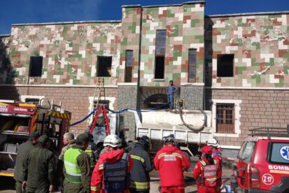 El incendio registrado en las instalaciones del cuartel fue finalmente controlado, evitando daños mayores