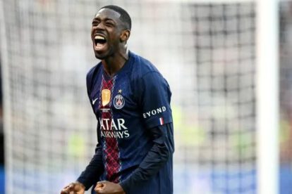 Ousmane Dembélé celebra el triunfo de Paris Saint-Germain