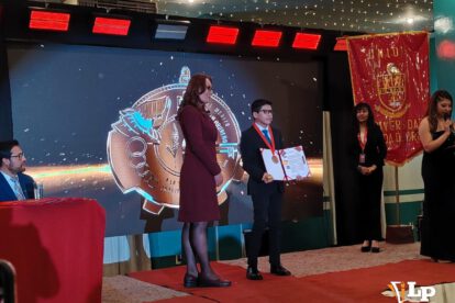 Jared Andrew Rivero Montes, estudiante destacado en ciencias exactas y Astronomía, ganador de medalla de oro.