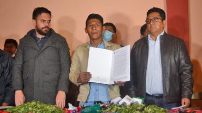 Alanez recibe a ministros en Adepcoca