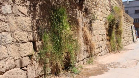 Deterioro de El Muro en Oruro