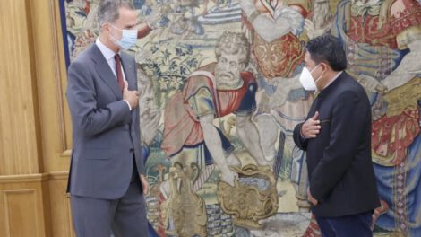 Visita oficial de Choquehuanca a España