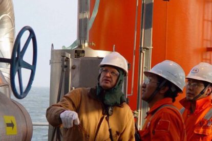 Yacimiento petrolífero en el mar Amarillo