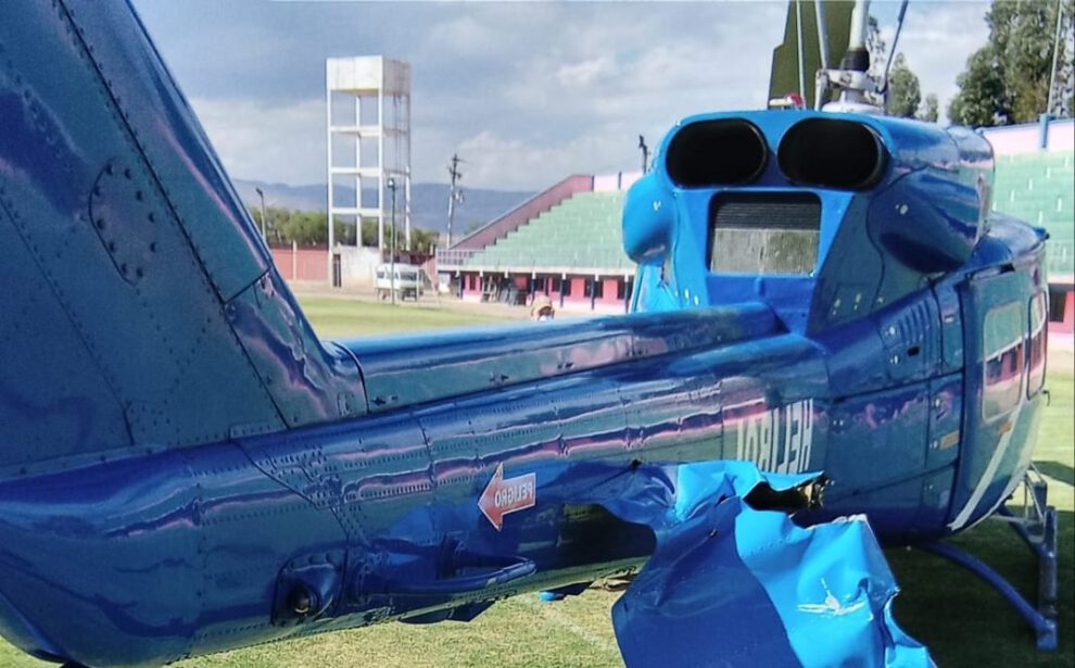 Helicóptero Evo Morales