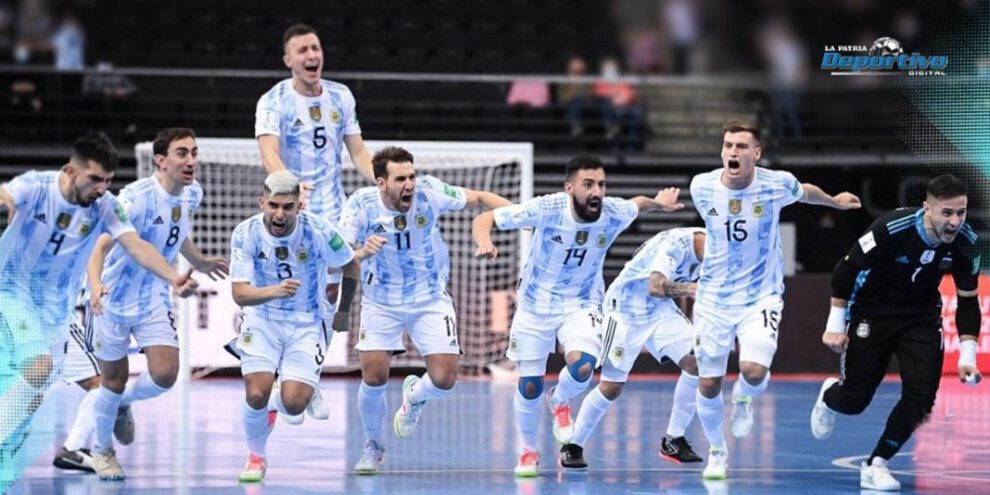 Argentina frente a Portugal en la final del Mundial de Futsal