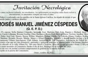 Moisés Manuel Jiménez Céspedes Q. E. P. D.