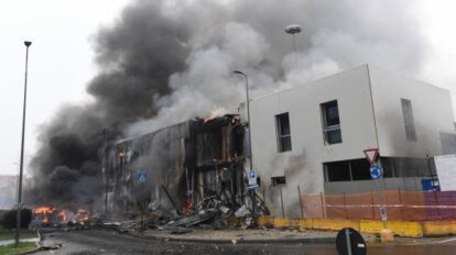 Accidente de avión en Milán