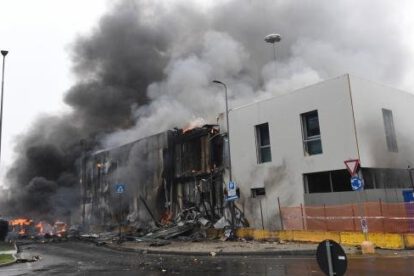 Accidente de avión en Milán