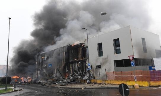 Accidente de avión en Milán