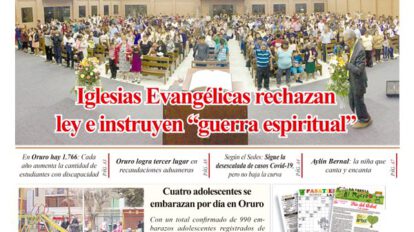 Edición impresa La Patria del 4 de octubre de 2021