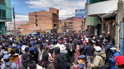 Marcha de productores cocaleros por la recuperación de Adepcoca