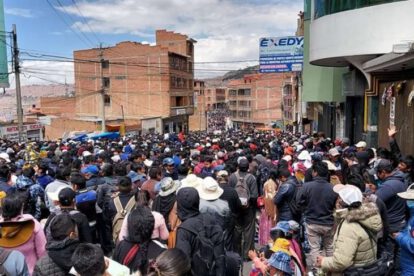Marcha de productores cocaleros por la recuperación de Adepcoca