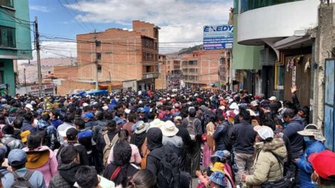 Marcha de productores cocaleros por la recuperación de Adepcoca